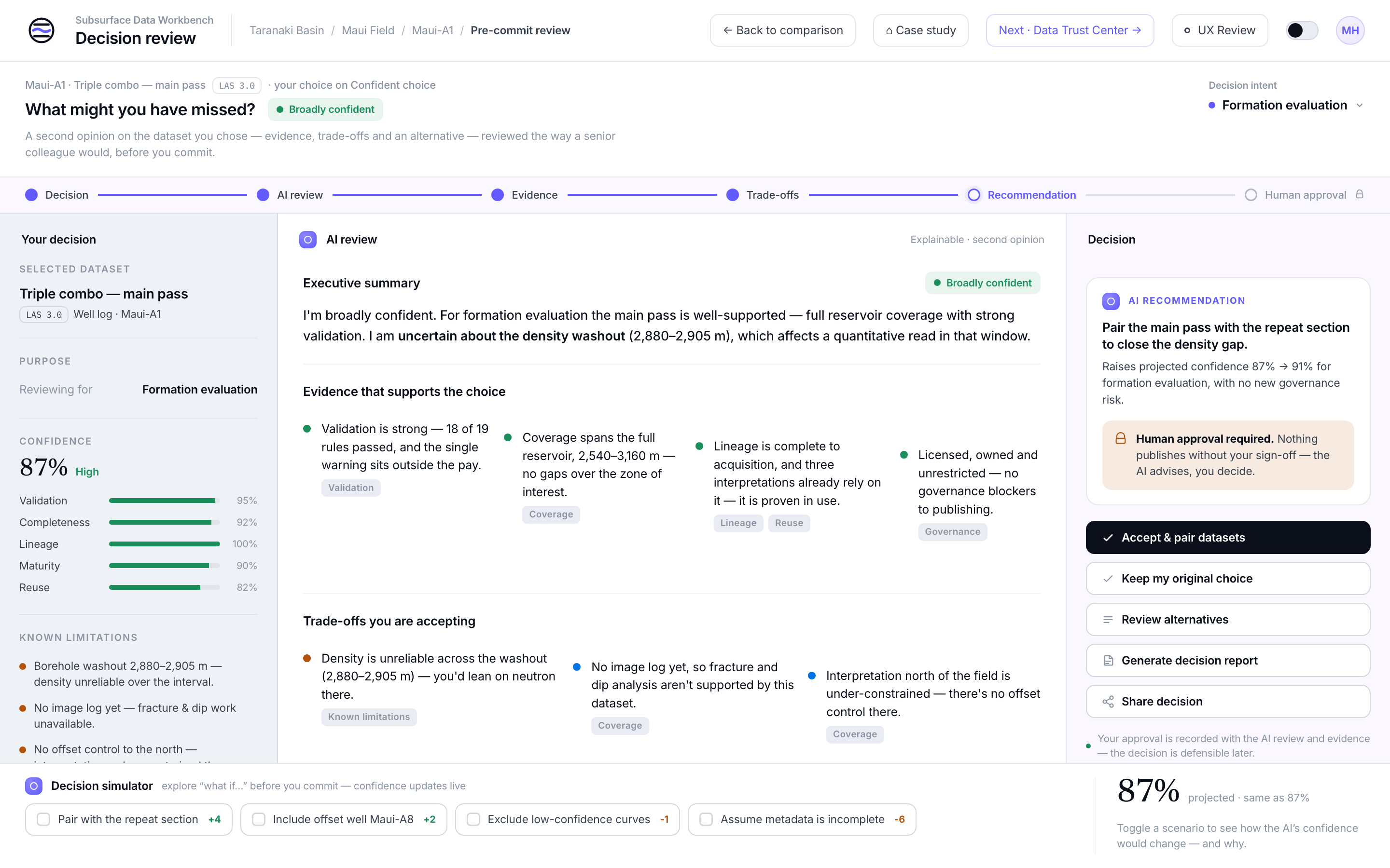 The Decision review AI companion
